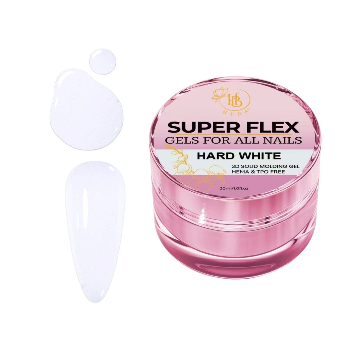 Gel moldeador SUPER FLEX BLANCO FUERTE (30ml) #02B