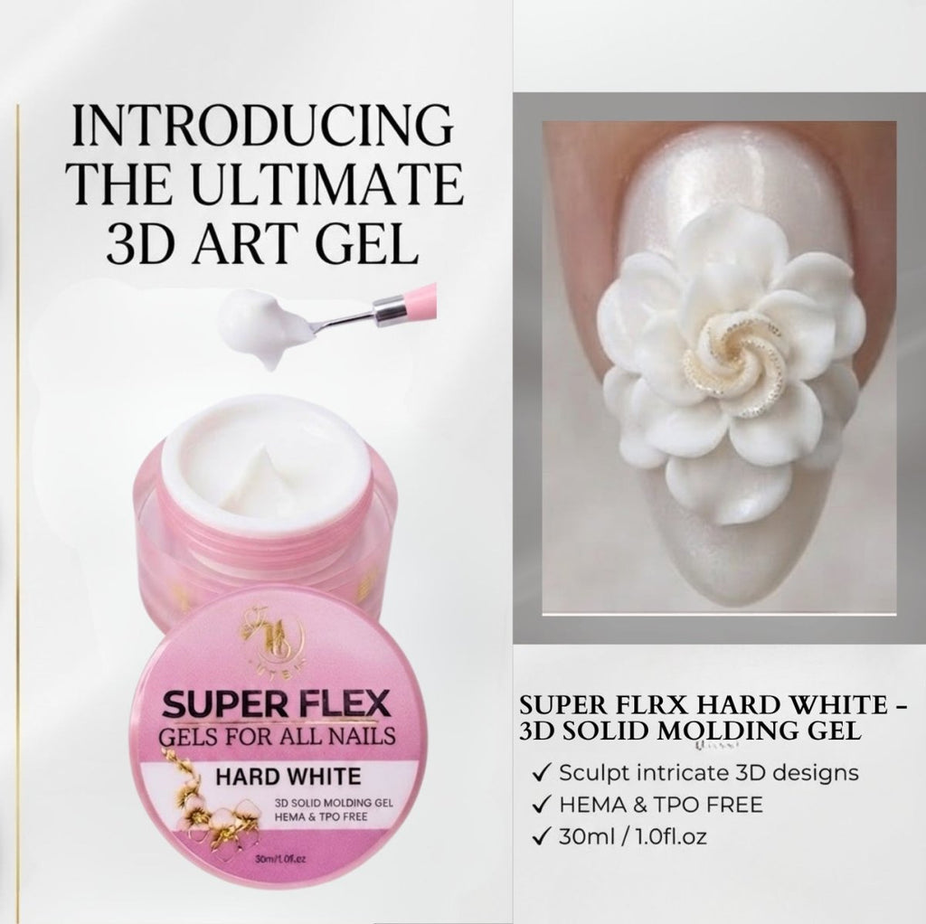 Gel moldeador SUPER FLEX BLANCO FUERTE (30ml) #02B