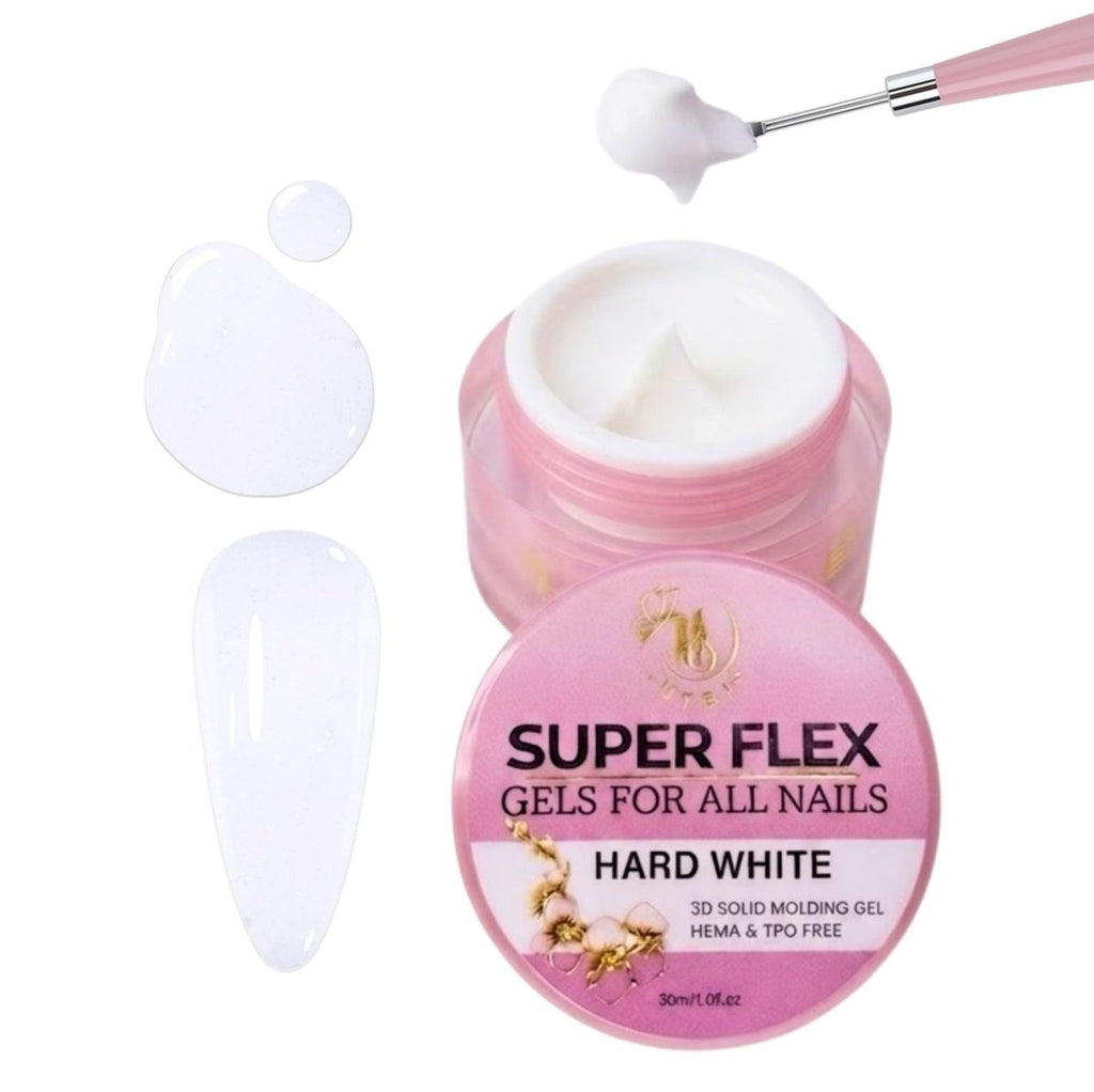 Gel moldeador SUPER FLEX BLANCO FUERTE (30ml) #02B
