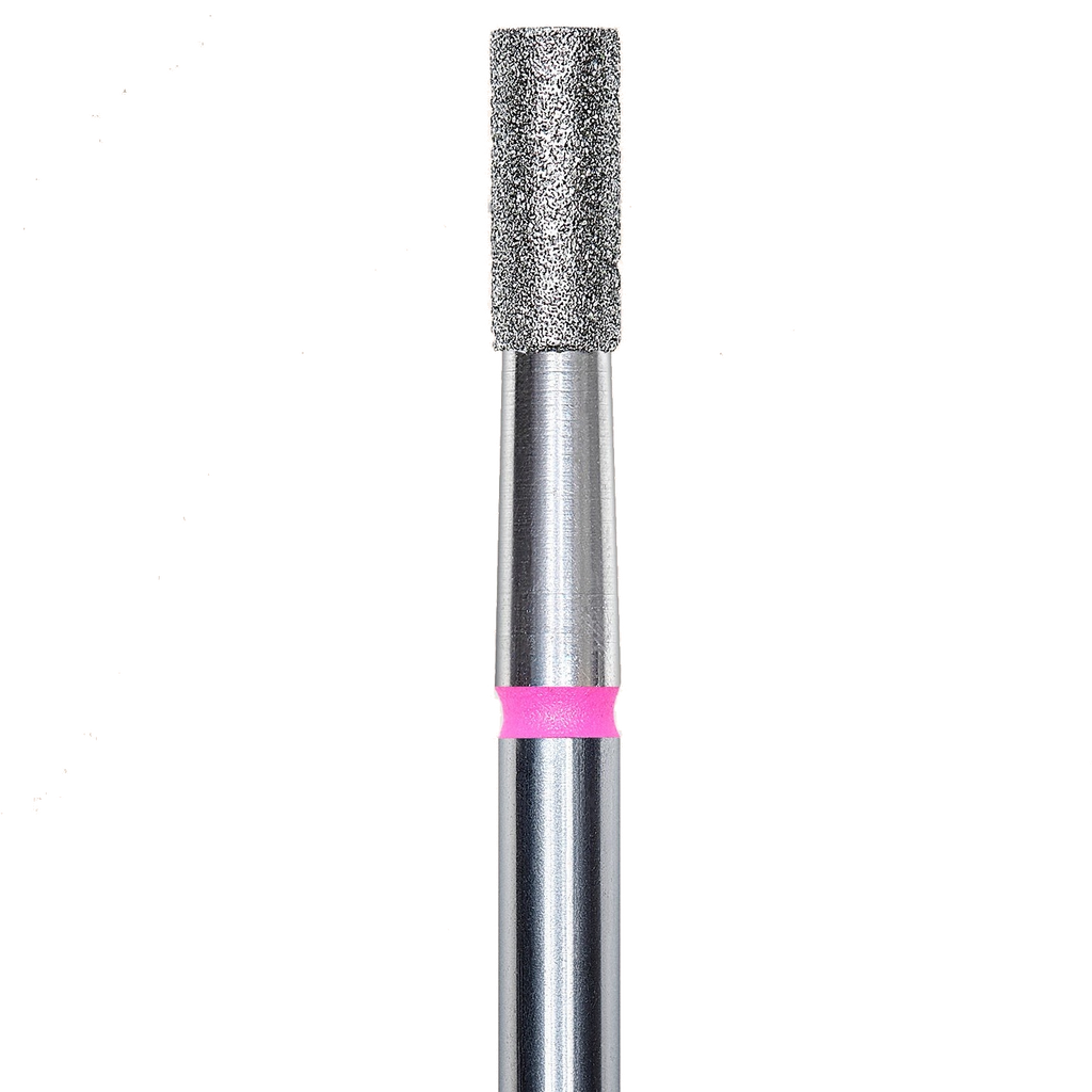 FRESA DE DIAMANTE PARA UÑAS, "CILINDRO", ROJA, DIÁMETRO DE CABEZA 2.5/6MM (FA20R025/6) - STALEKS™