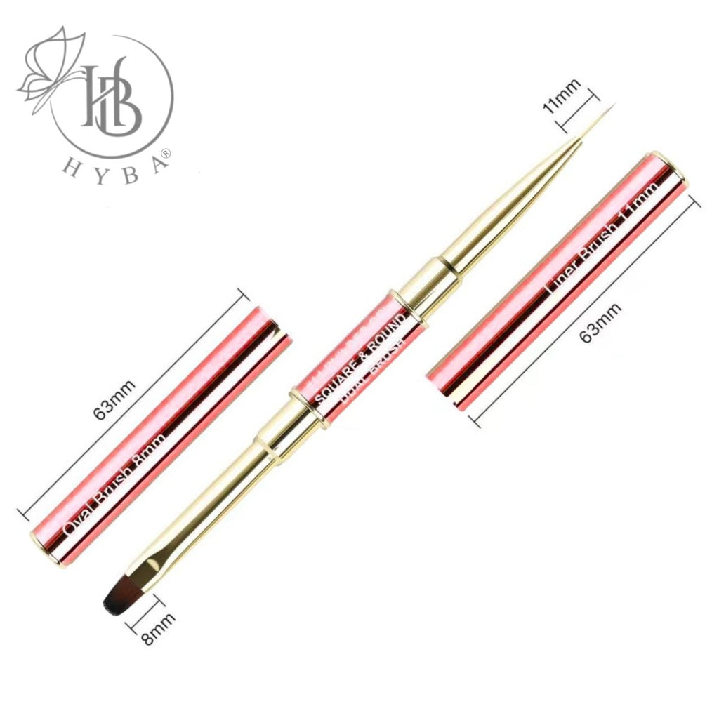 BUILDER GEL - Dual Brushes #14 (ROSE GOLD)