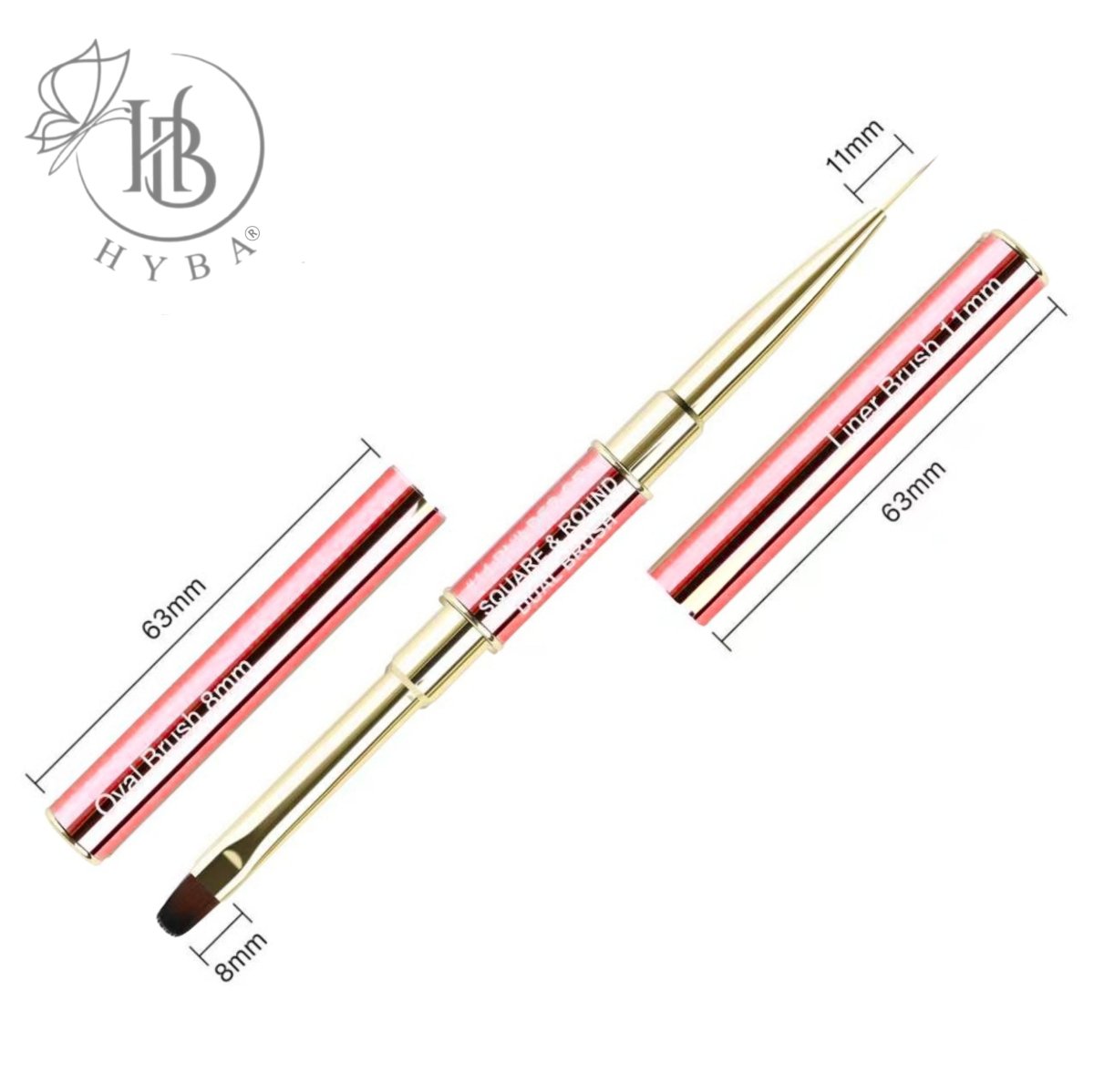 BUILDER GEL - Dual Brushes #14 (ROSE GOLD)