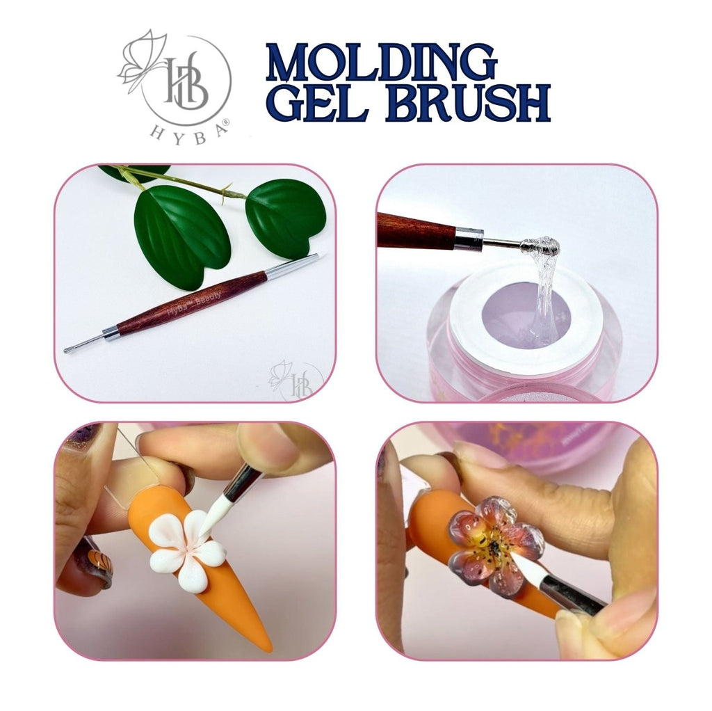 Molding Gel Dual Brush with Round Metal Tip #18