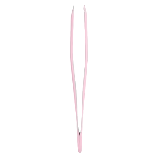 STALEKS BEAUTY & CARE 11 TYPE 3 EYEBROW TWEEZERS WIDE SLANT PINK TBC-11/3 - STALEKS™