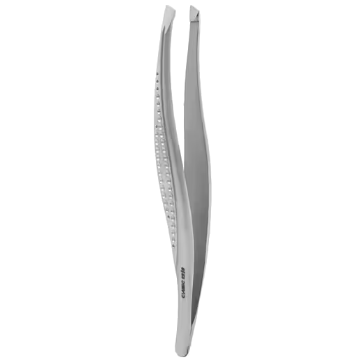 PINZAS PARA CEJAS STALEKS CLASSIC 12 TIPO 3 DE PUNTA ANCHA E INCLINADA TC-12/3 - STALEKS™
