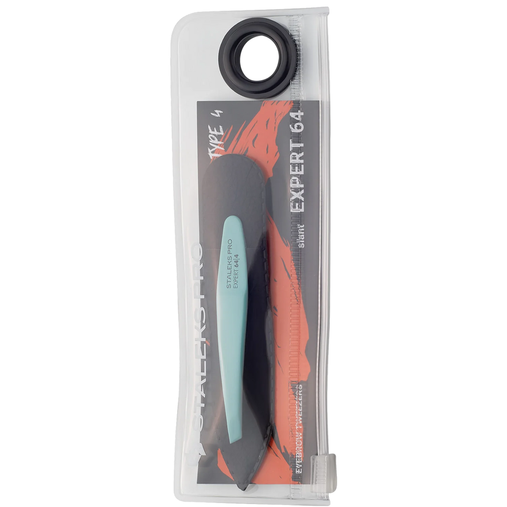 PINZAS PARA CEJAS STALEKS PRO EXPERT 64 TIPO 4 PUNTA SESGADA TE-64/4 - STALEKS™