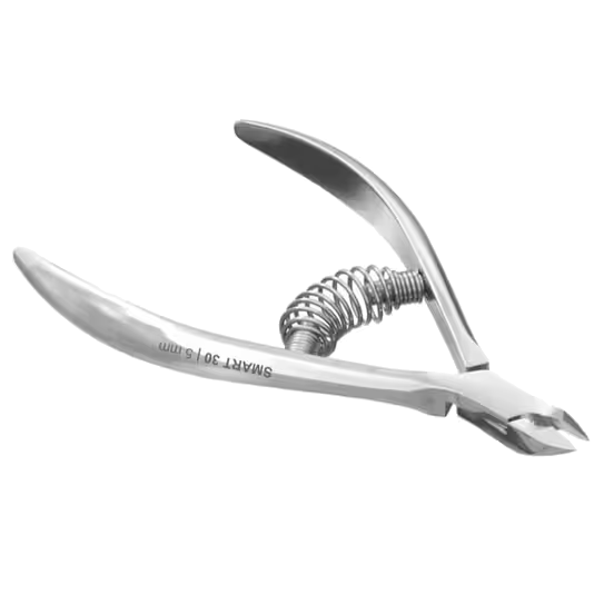 Alicates para cutícula STALEKS Pro Smart 30 con resorte, mordaza de 1/2, 5 mm, Ns-30-5