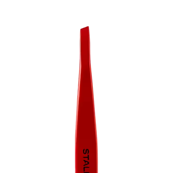 PINZAS PARA CEJAS STALEKS PRO EXPERT 11/4R (PUNTA INCLINADA, COLOR ROJO) TE-11/4R - STALEKS™