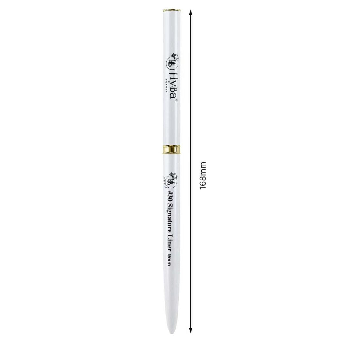 Signature Liner Nail Brush White / 9mm #30 / Kolinsky Bristles