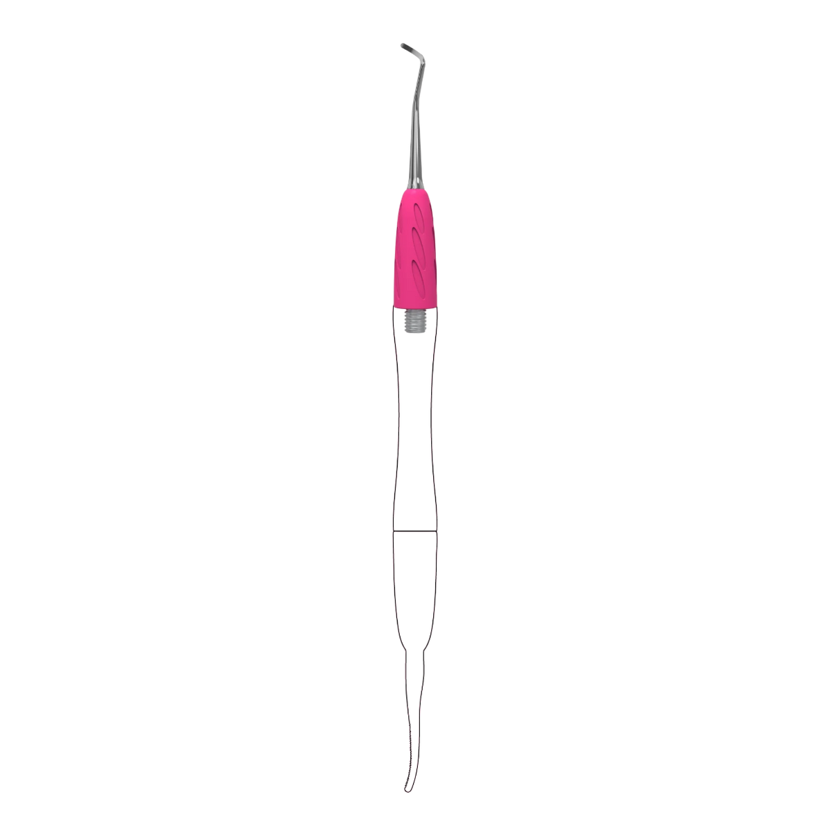 Parte funcional del empujador combinado Curette UNIQ 32 (curvado a la derecha) -STALEKS