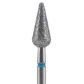STALEKS - Fresa de diamante para uñas, "Pera puntiaguda", azul, EXPERT 5/12 mm (FA100B050/12)