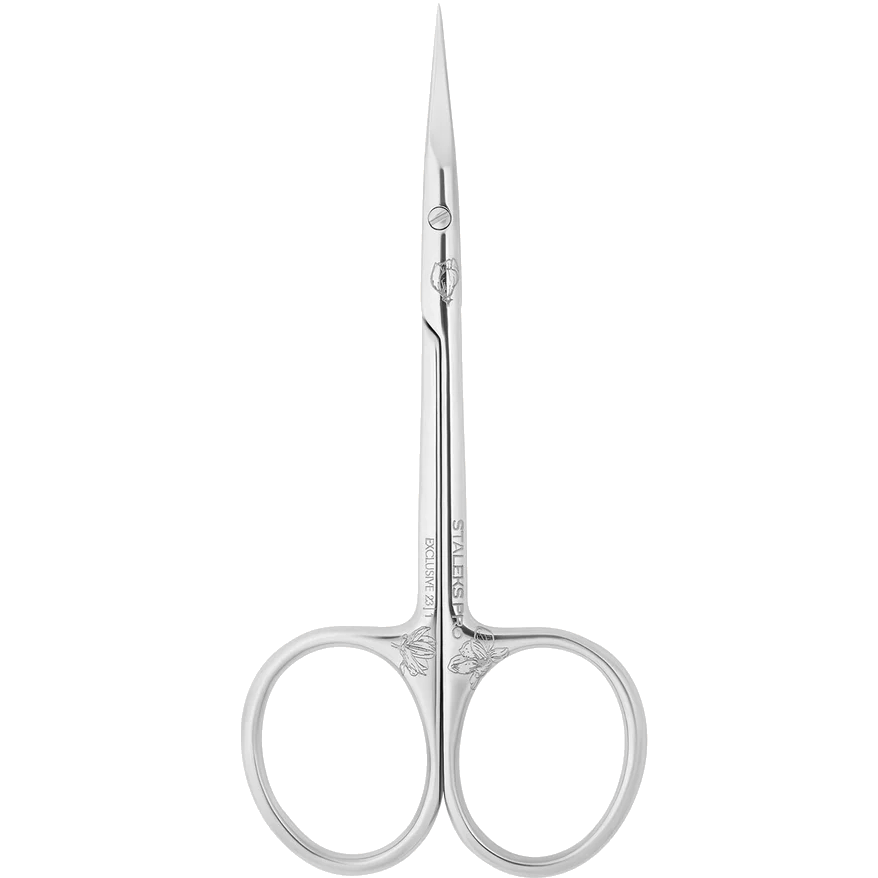 STALEKS PRO EXCLUSIVE 23 TYPE 1 PROFESSIONAL CUTICLE SCISSORS ELONGATED HANDLES MAGNOLIA SX-23/1M- STALEKS™