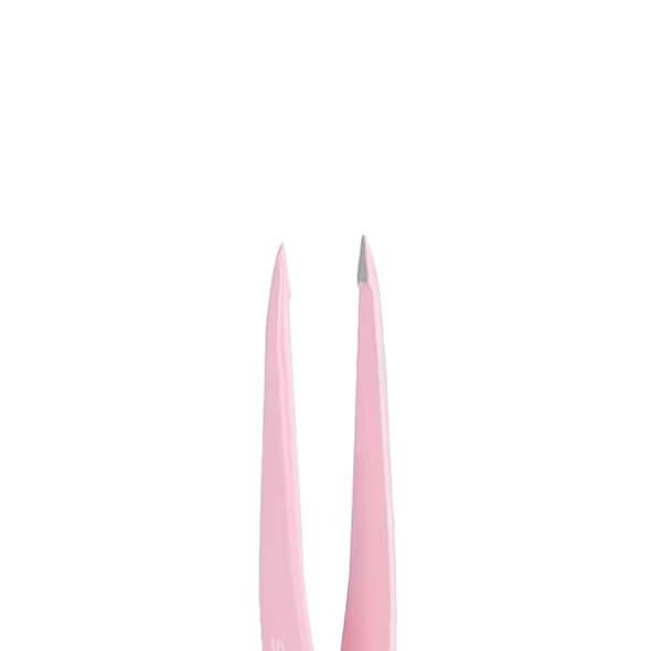 STALEKS BEAUTY & CARE 11 TYPE 5 EYEBROW TWEEZERS WIDE STRAIGHT PINK TBC-11/5 - STALEKS™