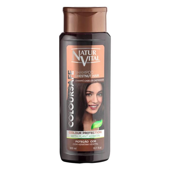 Champú de Henna para el Cabello Color Castaño - Color y Brillo - 300 ml / Natural y Orgánico