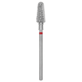 FRESA DE CARBURO PARA TORNO, "CORN", ROJA, DIÁMETRO DE CABEZA 6/14MM (FT70R060/14) (N.º 67)- STALEKS™