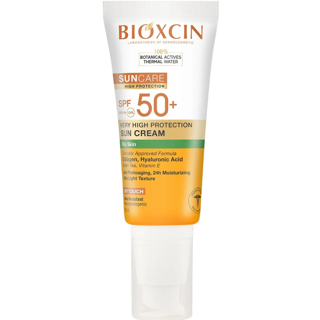Bioxcin para piel muy seca, protección muy alta, hidratación antienvejecimiento intensiva, protector solar, 50 ml