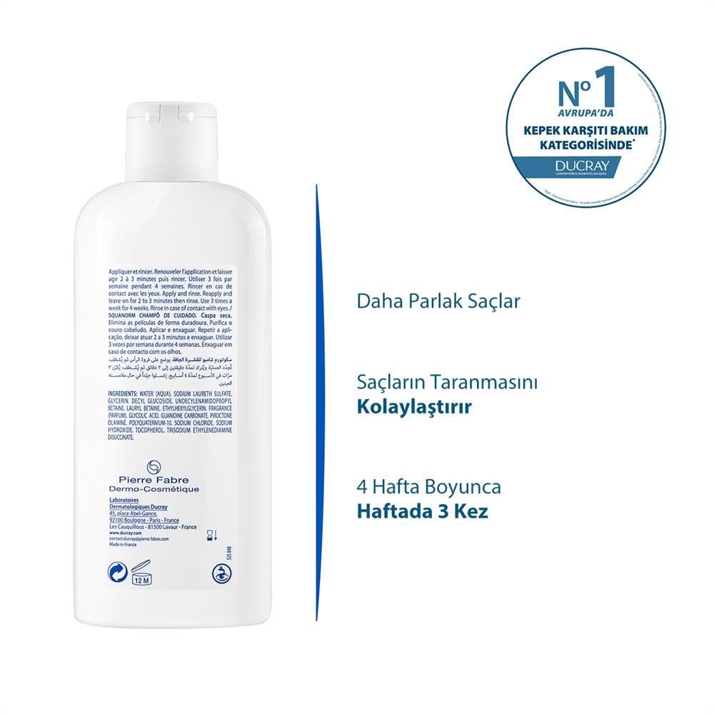 Champú anticaspa para cabello graso Ducray Squanorm 200 ml