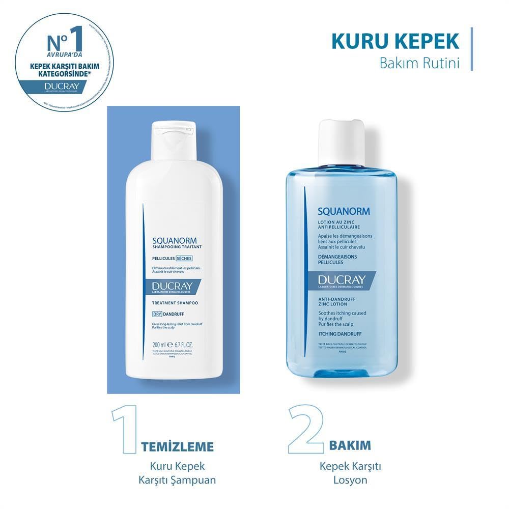 Champú anticaspa para cabello graso Ducray Squanorm 200 ml
