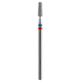 Fresa de diamante para manicura STALEKS DUO forma de tronco de cono FA70RB025/8, Rojo-Azul, 2.5/8 mm