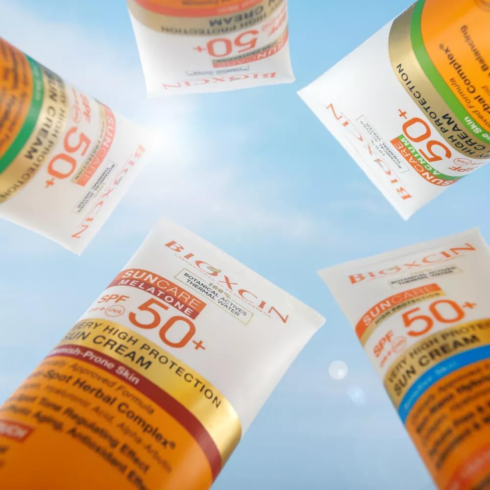 Bioxcin para piel muy seca, protección muy alta, hidratación antienvejecimiento intensiva, protector solar, 50 ml