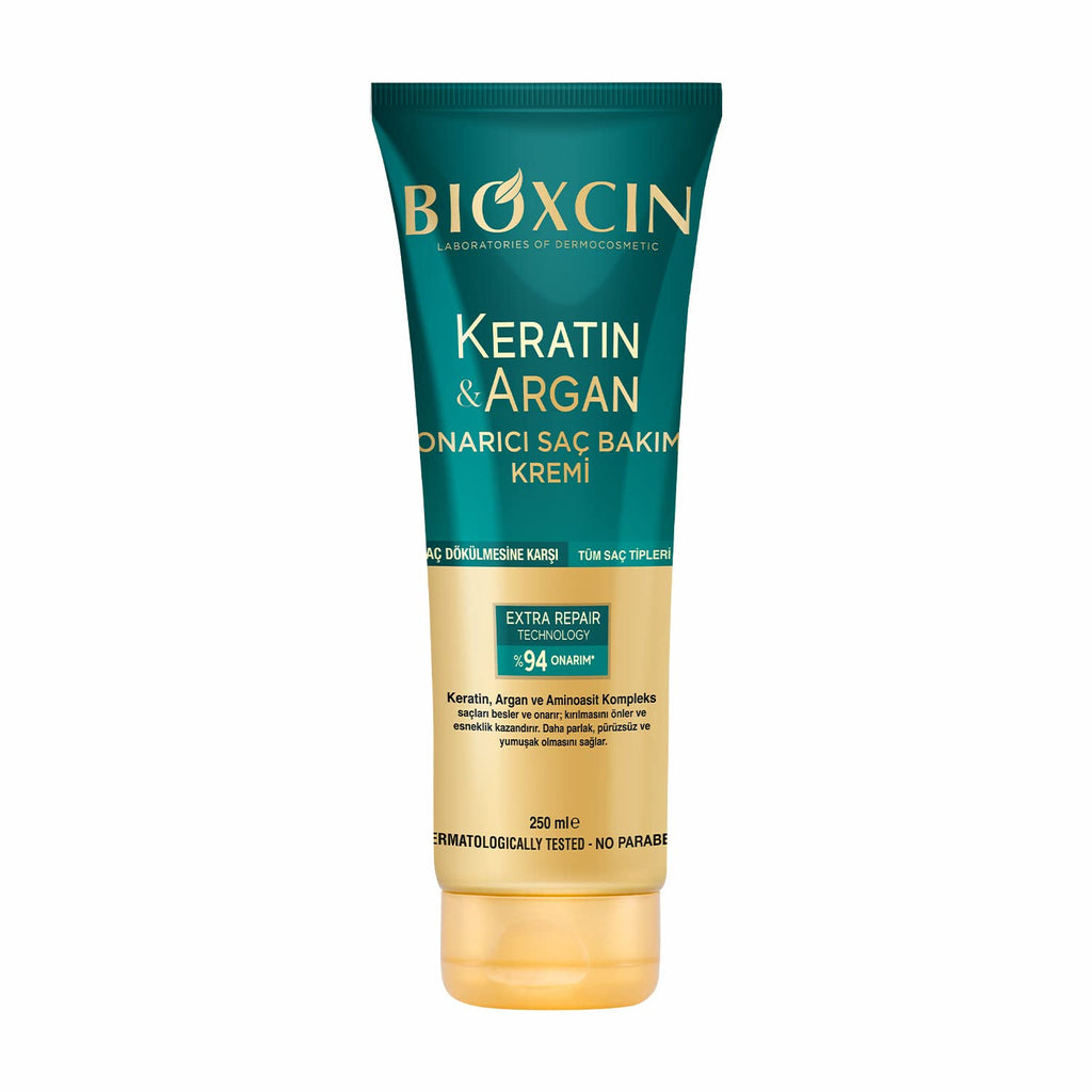 Crema reparadora para el cabello Bioxcin Keratin & Argan