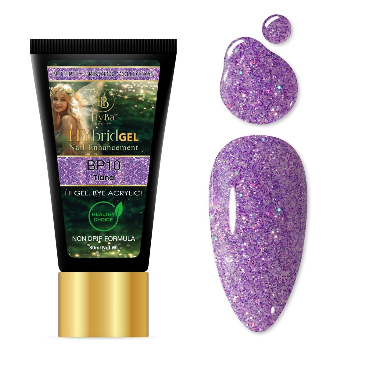 BUTTERFLY PRINCESS HyGEL® Box Set #7 - (Includes: 12 x HyGEL (30ml Each), 1 x Gel Squeezer, 1 x Color Chart)