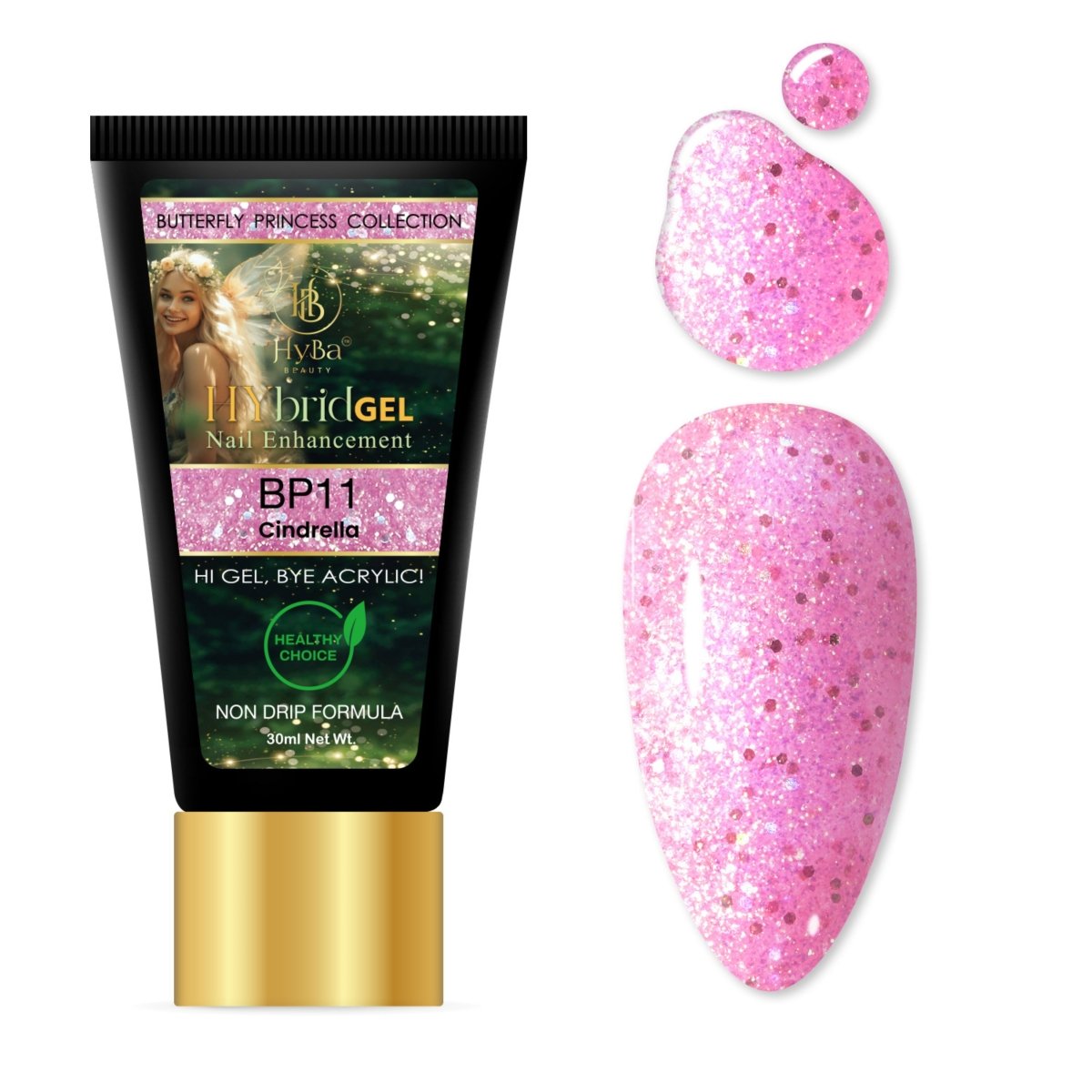 BUTTERFLY PRINCESS HyGEL® Box Set #7 - (Includes: 12 x HyGEL (30ml Each), 1 x Gel Squeezer, 1 x Color Chart)