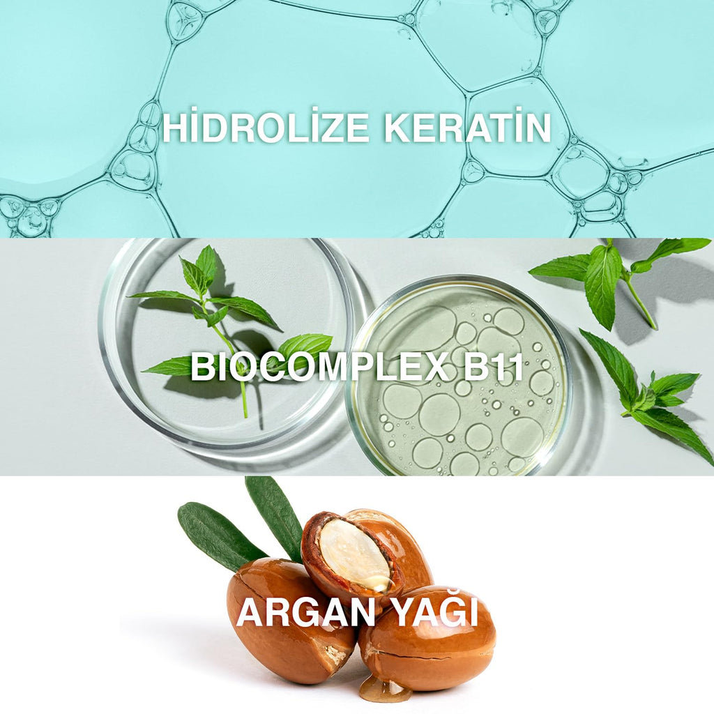 Crema reparadora para el cabello Bioxcin Keratin & Argan