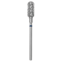 FRESA DE CARBURO PARA TORNO DE UÑAS, CILÍNDRICA CON PUNTA REDONDEADA, AZUL, DIÁMETRO DE CABEZAL 6/14 MM (FT31B060/14) (N.º 72) - STALEKS™