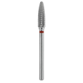 FRESA DE CARBURO PARA MANICURA, "CORN", ROJA, DIÁMETRO DE CABEZA 4/14 MM (FT90R040/14) (#208)-STALEKS™