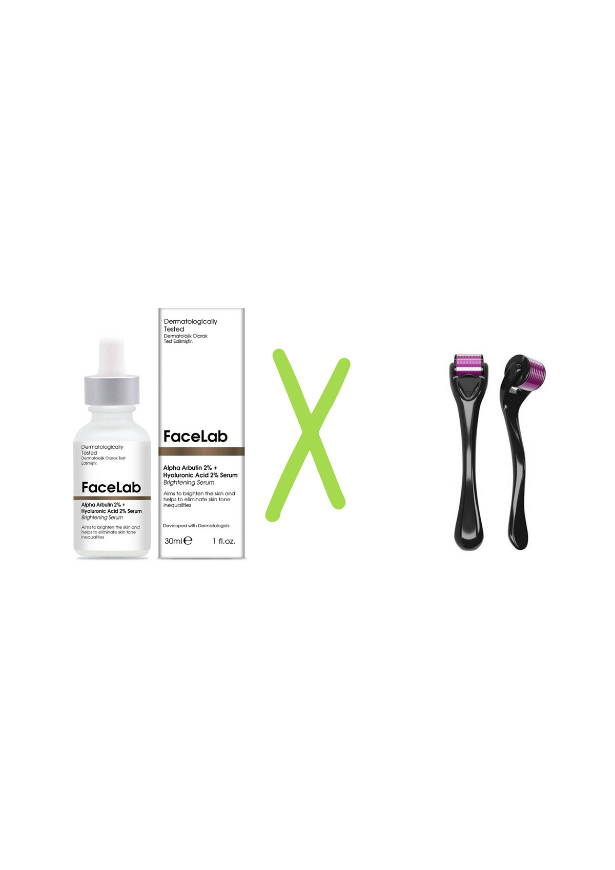 Sérum Anti-Imperfecciones FaceLab 30 ml x Dermaroller de Titanio 540 Agujas 1 mm