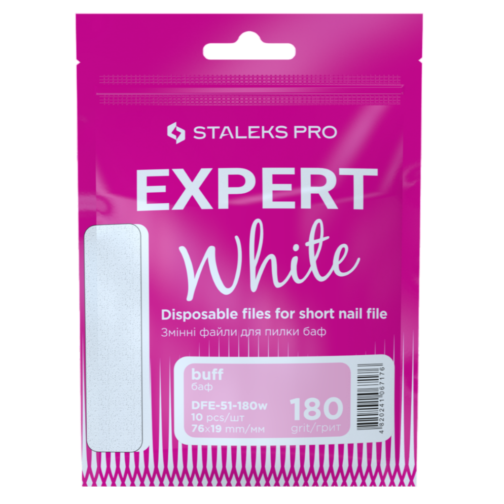 Limas blancas desechables para limado corto (10 piezas) DFE-51 - STALEKS