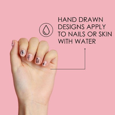 JAPONESQUE ¡Lo logró! Kit de arte de uñas. Tatuajes de arte de uñas Inked By Dani 6ud - Nuevo