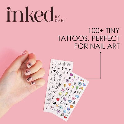 JAPONESQUE ¡Lo logró! Kit de arte de uñas. Tatuajes de arte de uñas Inked By Dani 6ud - Nuevo