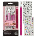 JAPONESQUE ¡Lo logró! Kit de arte de uñas. Tatuajes de arte de uñas Inked By Dani 6ud - Nuevo