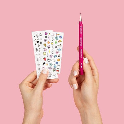JAPONESQUE ¡Lo logró! Kit de arte de uñas. Tatuajes de arte de uñas Inked By Dani 6ud - Nuevo