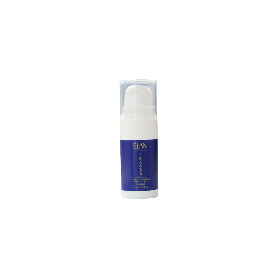 Elan Professional Line Eyebrow Tint Removing Expert System «BROW D-COLOR 2.0» Emulsion 1  10ML