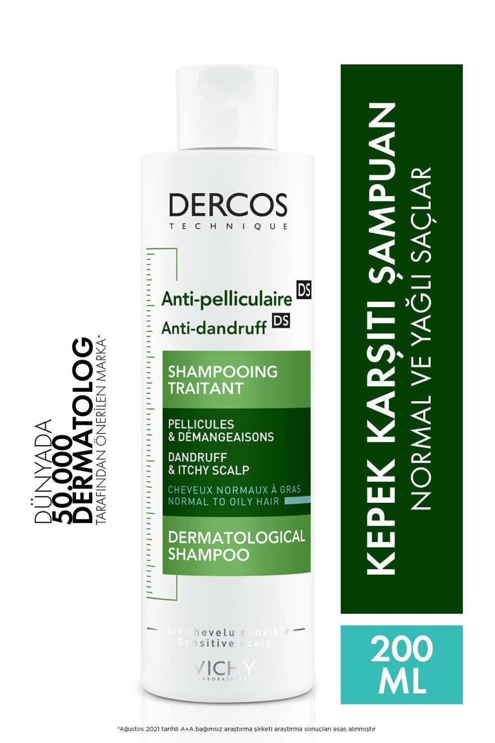 Champú anticaspa Vichy DERCOS DS para cabello de normal a graso 200 ml