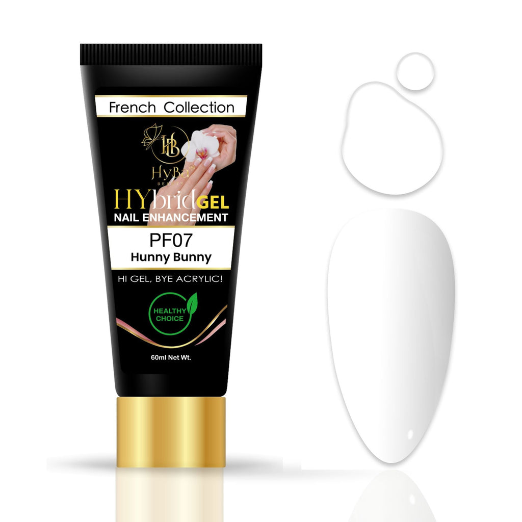 Esmalte de uñas profesional Hybrid Gel - HyGEL 60ml / #PF07 Hunny Bunny White