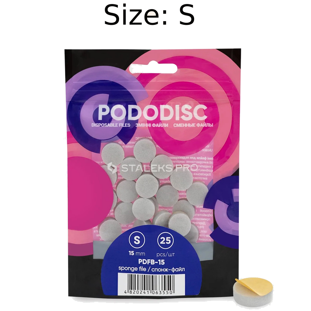DISCOS ABRASIVOS DESECHABLES PARA PEDICURA STALEKS PRO PODODISC 25 UDS. PDFB- STALEKS™