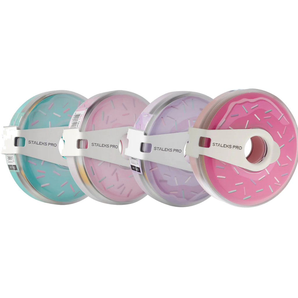 ROLLO DE REPUESTO PARA LIMA DE UÑAS STALEKS PRO EXPERT WHITE EN ESTUCHE DE PLÁSTICO, 80 LIMAS DESECHABLES POR ROLLO AT- STALEKS™
