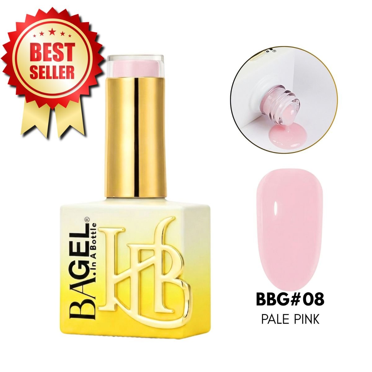 BA.GEL® Builder Bottle Gel (BBG) BBG#08 - Pale Pink (20ml)