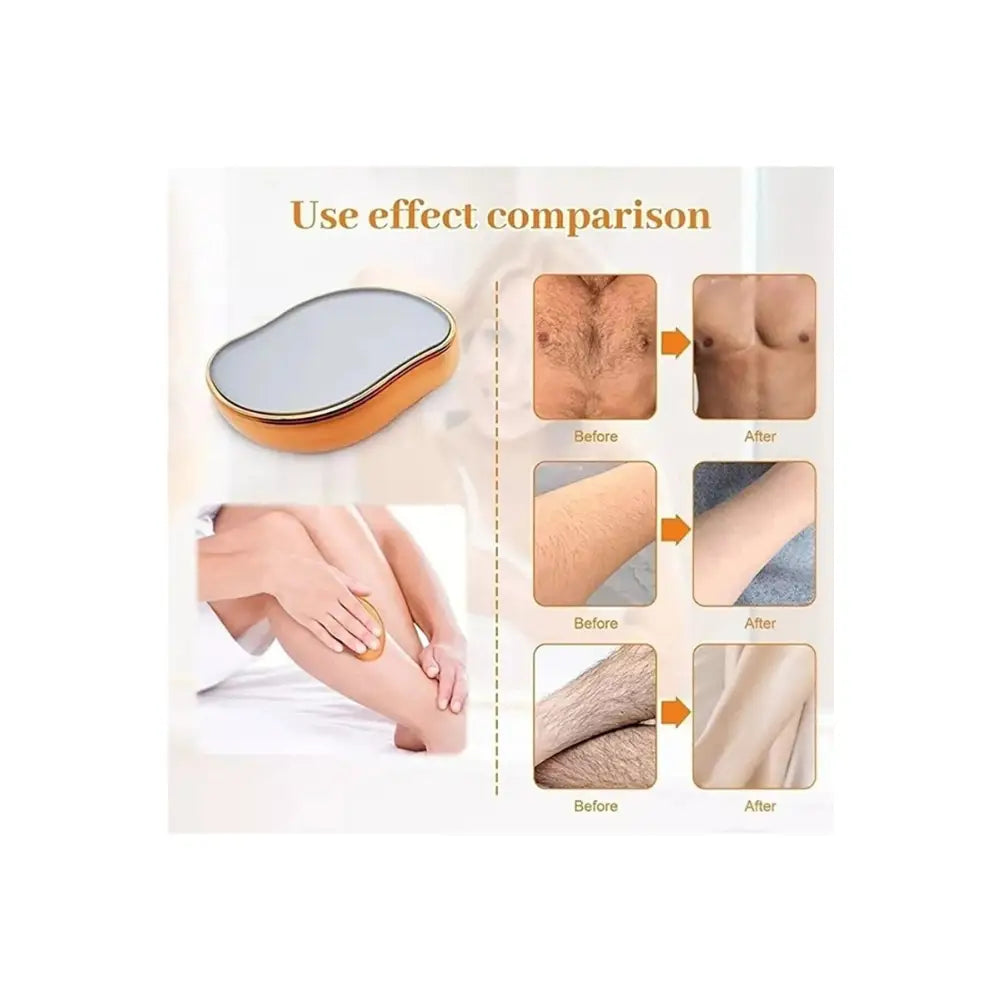 Borrador de vello Beautycarebag para mujeres y hombres, dispositivo depilador reutilizable, herramienta de exfoliación mágica sin dolor para eliminar el vello, borrador mágico de vello para espalda, brazos y piernas