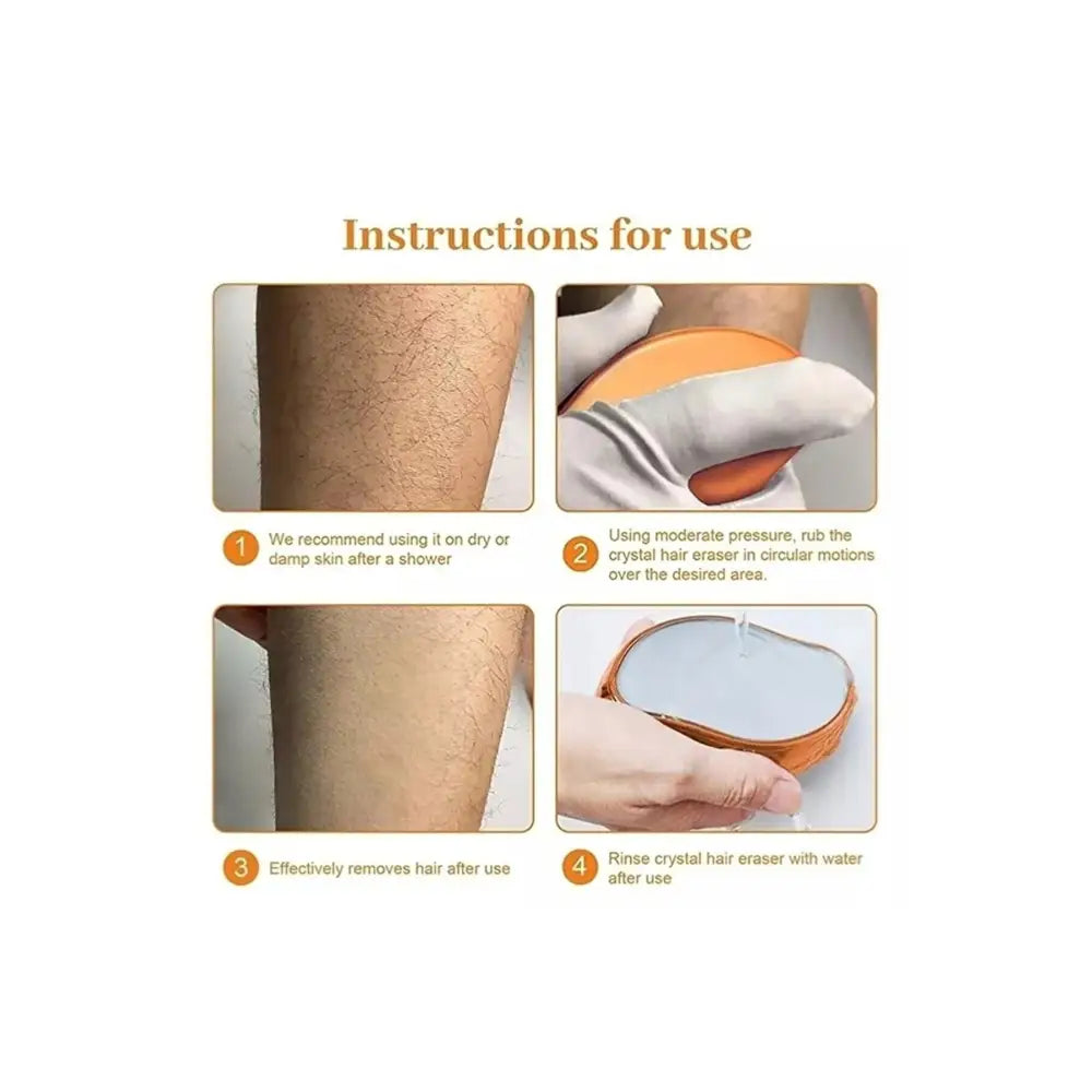 Borrador de vello Beautycarebag para mujeres y hombres, dispositivo depilador reutilizable, herramienta de exfoliación mágica sin dolor para eliminar el vello, borrador mágico de vello para espalda, brazos y piernas