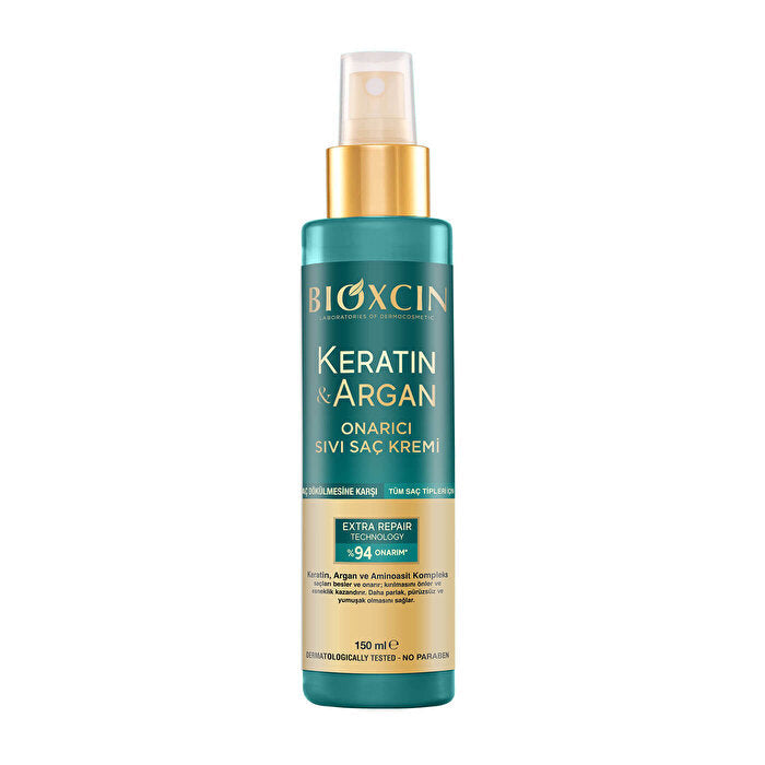 Acondicionador líquido reparador de queratina y argán Bioxcin 150 ml