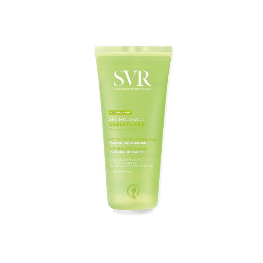 SVR Sebiaclear Gel Limpiador 200 ml, 6.76 Fl Oz