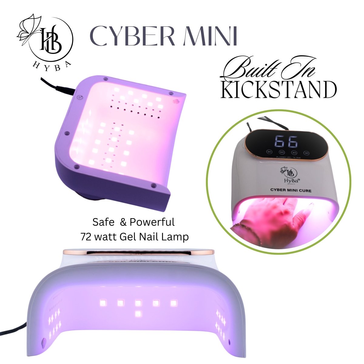 Lámpara de gel para uñas CYBER MINI / 76 vatios