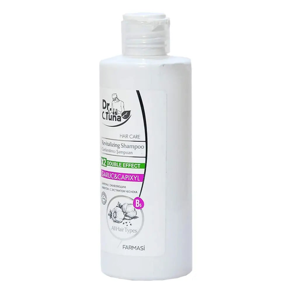 Champú vitalizante con ajo y capixyl Dr. C. Tuna 225 ml