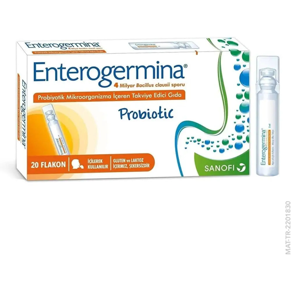 Enterogermina Probiótico Líquido para Adultos 4 mil millones de UFC/5mL 20 Viales