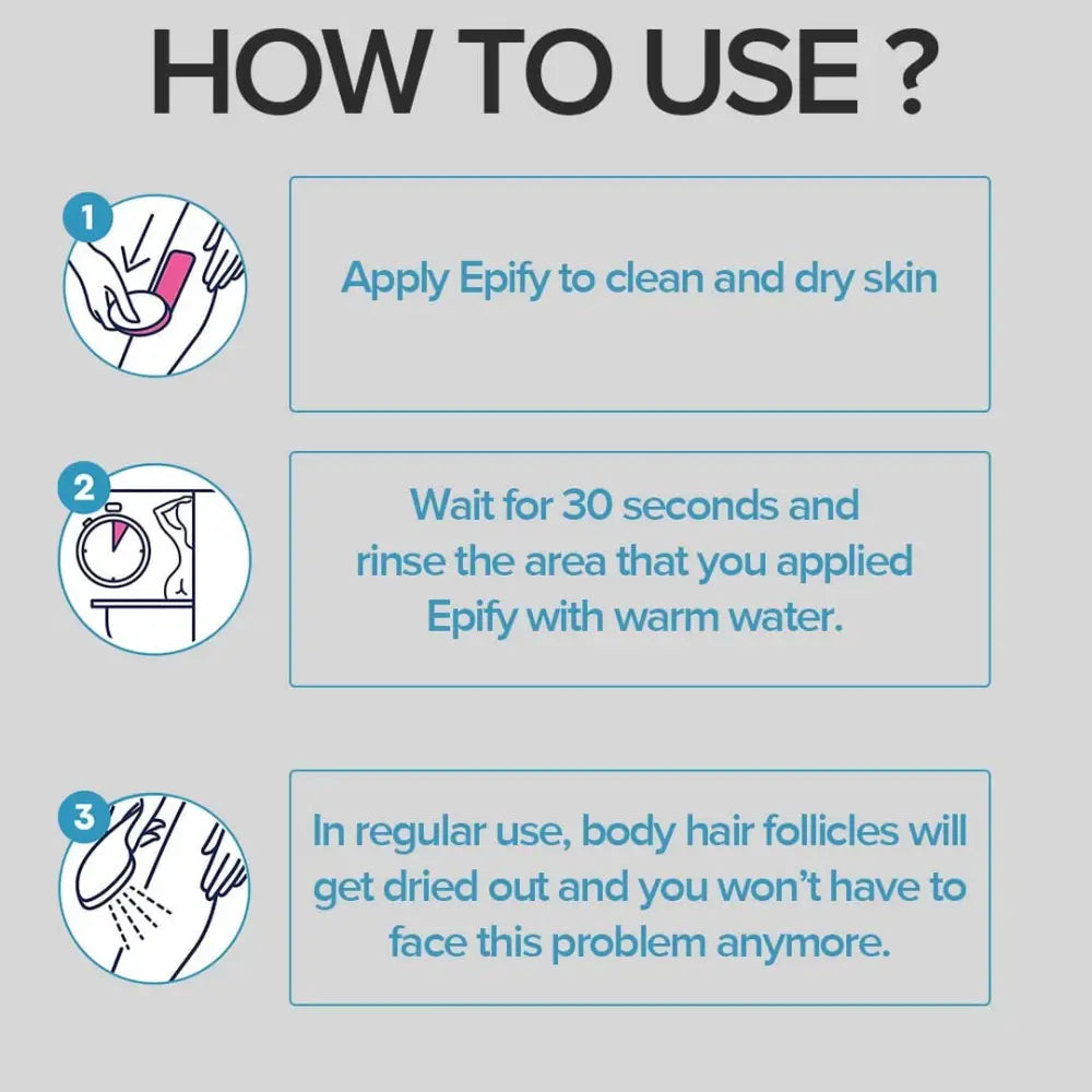 Crema depilatoria Epify 250 ml (paquete de 3)